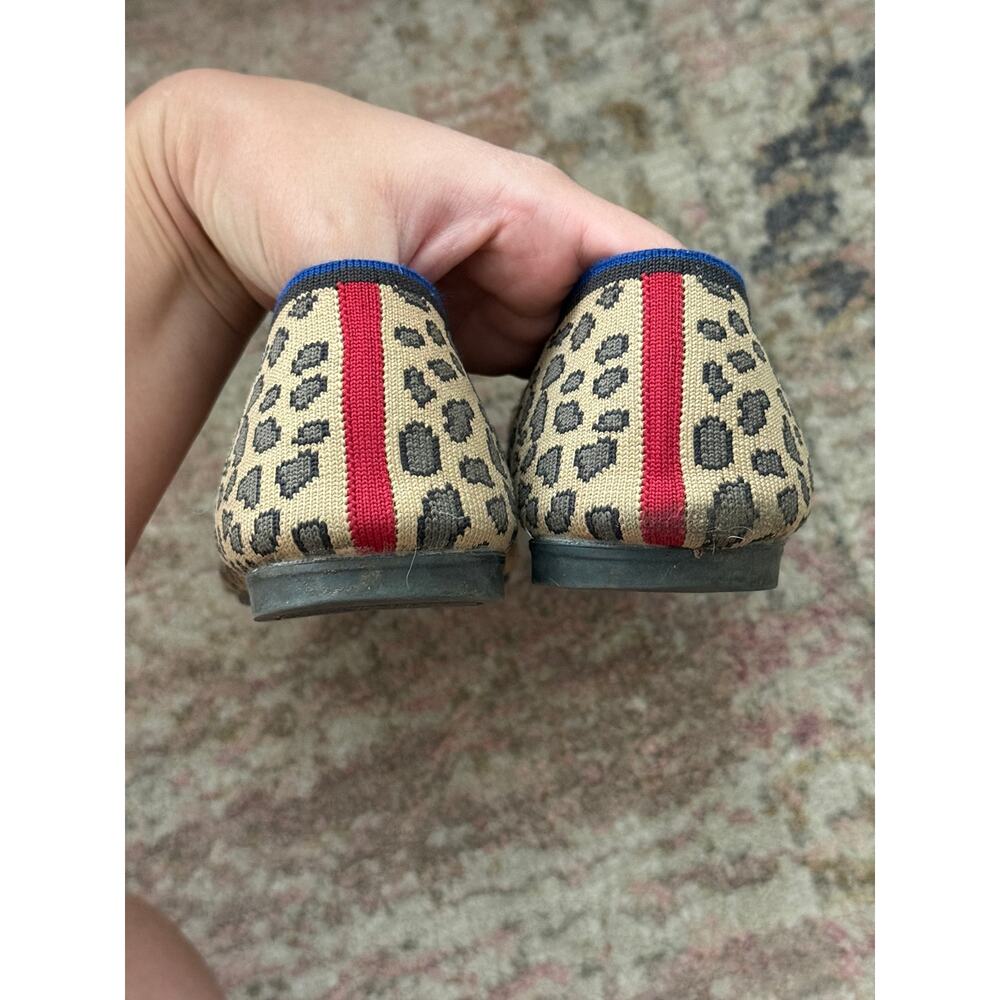 ROTHY’S Women’s Sz 10 The Daily Flat Cheetah Print Ballet Flats Leopard Brown - Picture 4 of 6